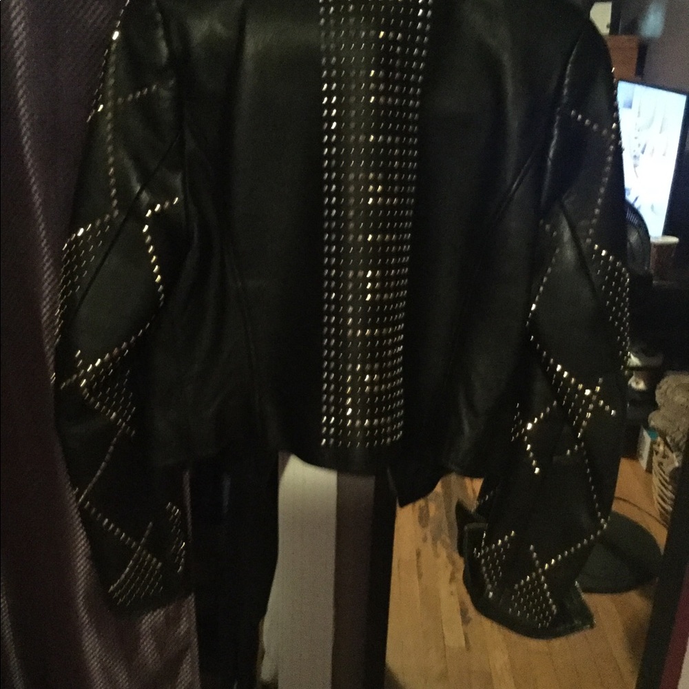 💯Versace HxM studded leather jacket - Picture 7 of 8